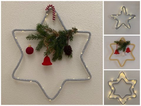 Häkelanleitung Weihnachtsdeko - Stern
