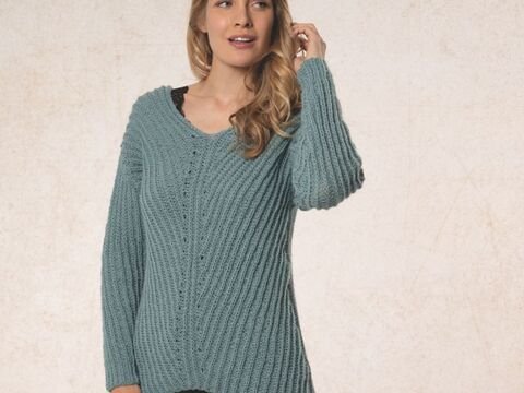 Strickanleitung Damenpullover "Toledo" 762093