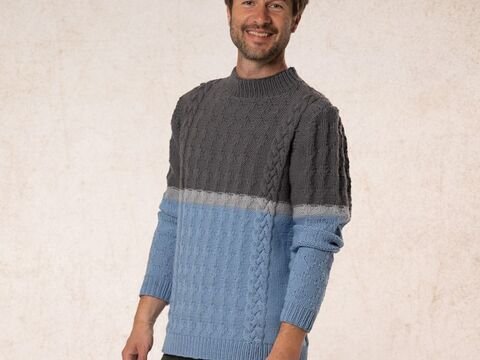Strickanleitung Herrenpullover "Bozen" 762094
