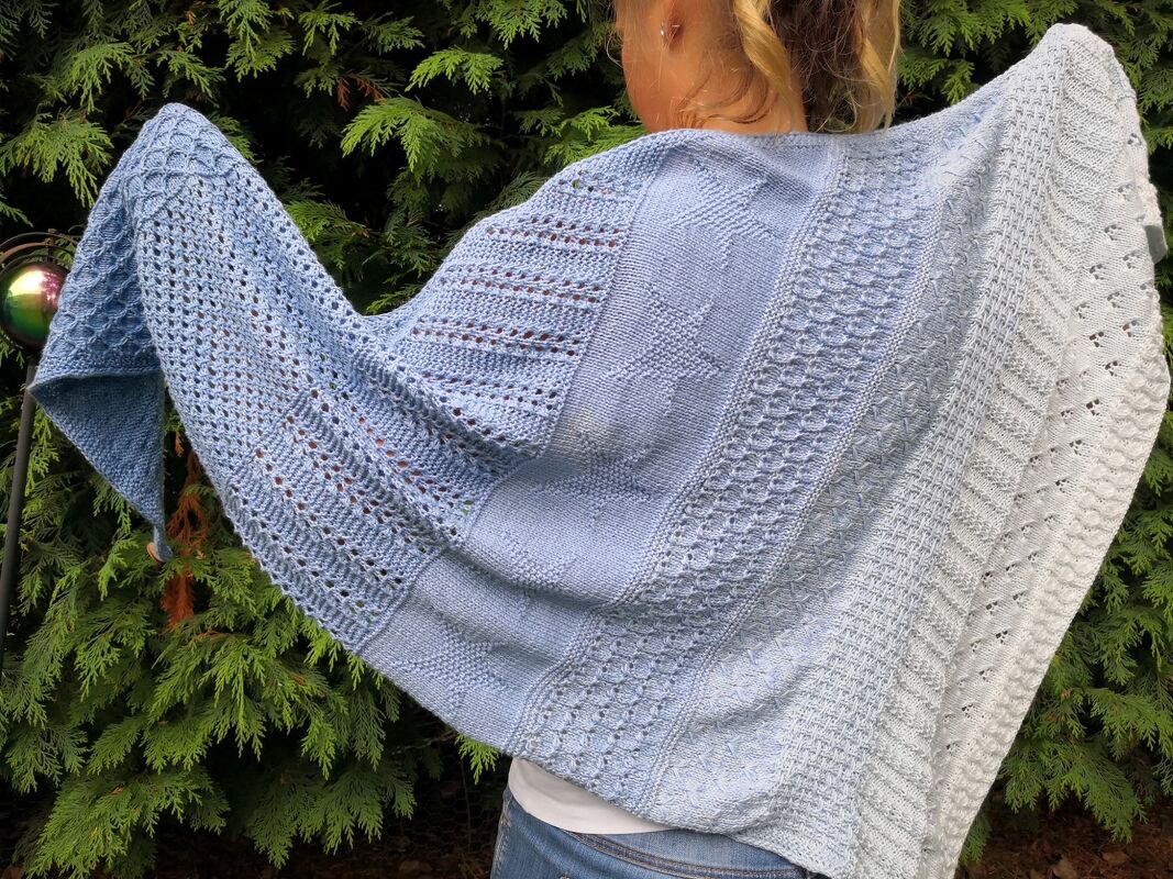 Twinkle Star - ein Stricktuch mit Sternen - Bild 9