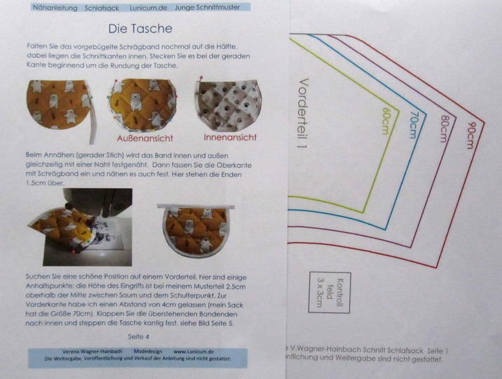 Pattern + Instructions baby sleeping bag