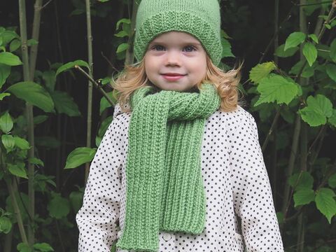 Strickanleitung Kindermütze und Schal "Ideal" 762096