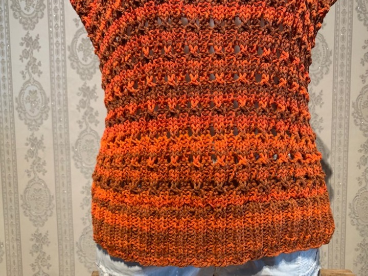 Strickanleitung für das Top und den Damenpullover "Sunrise"