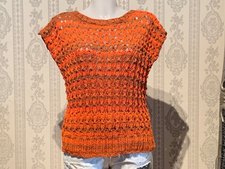 Strickanleitung für das Top und den Damenpullover "Sunrise"