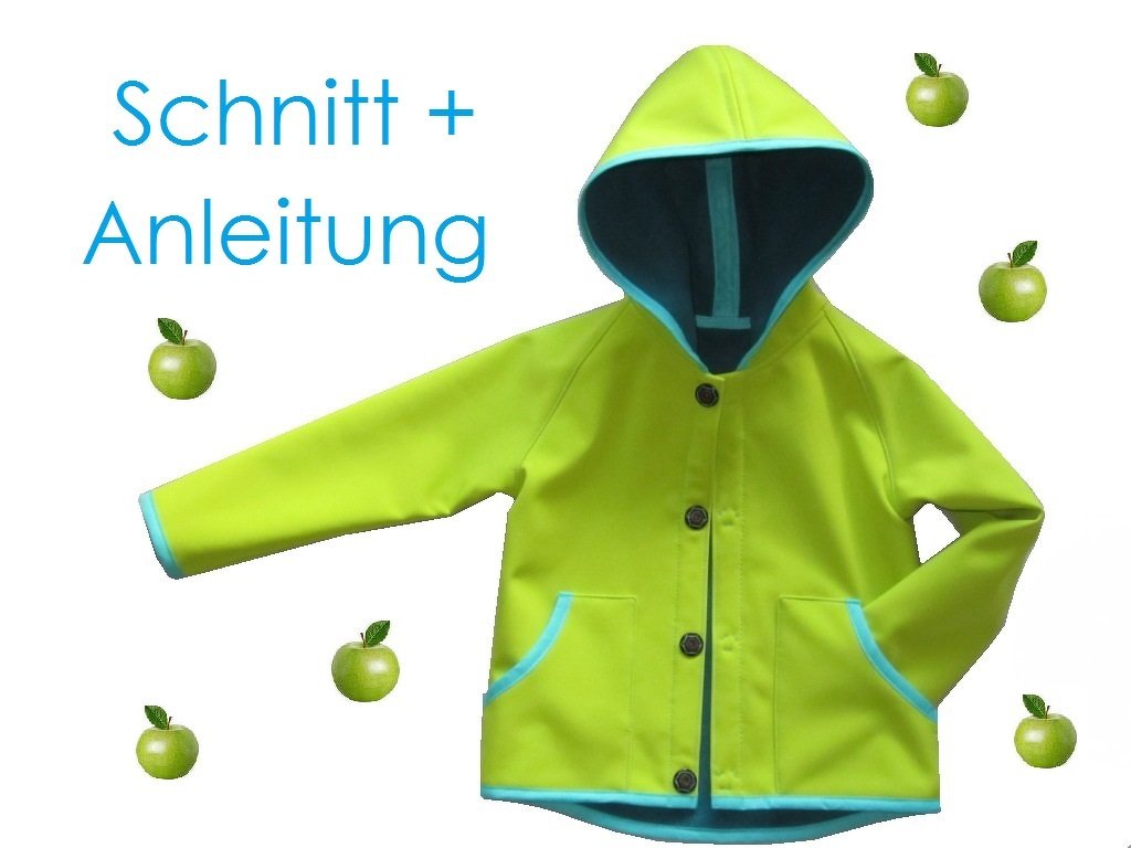 Schnitt und Anleitung Kapuzenjacke Hoody Gr. 80-140