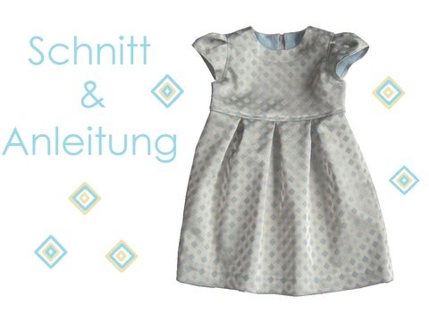 Schnitt und Anleitung festliches Kleid Romy 68-122