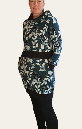 Longhoodie / Hoodie LUISE für Damen Gr. 34 - 54