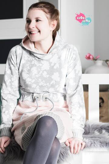 Longhoodie / Hoodie LUISE für Damen Gr. 34 - 54