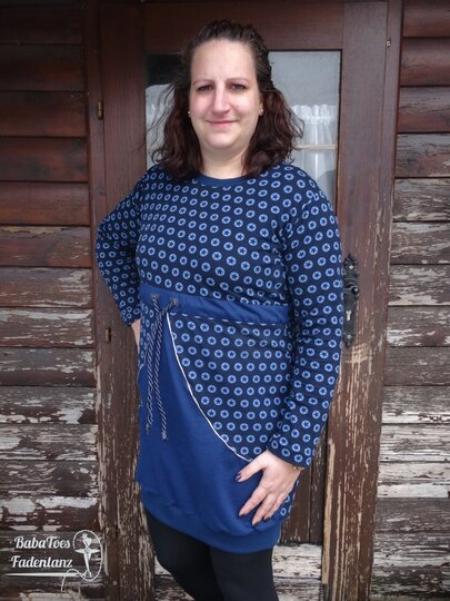 Longhoodie / Hoodie LUISE für Damen Gr. 34 - 54