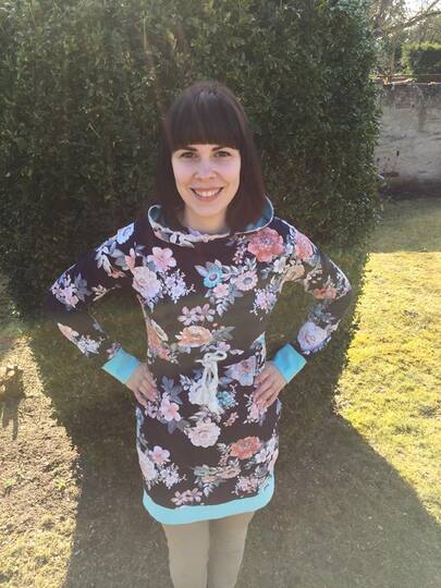 Longhoodie / Hoodie LUISE für Damen Gr. 34 - 54