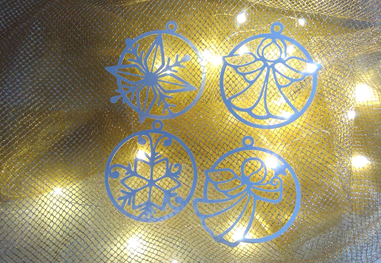 Engel Stern Kugeln Plotterdatei SVG DXF FCM