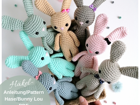 Häkelanleitung Hase Lou