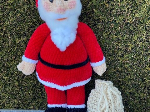 Weihnachtsmann Leopold, Häkelanleitung