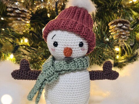 PDF Häkelanleitung Schneemann Flocke