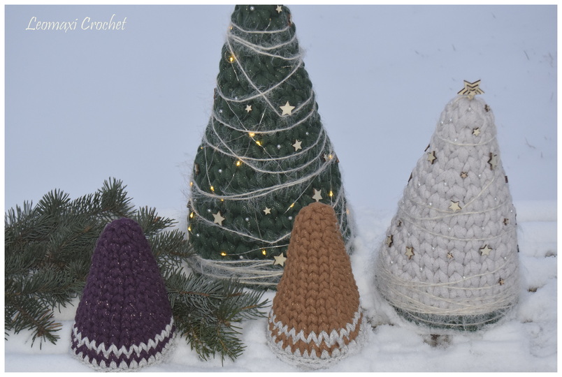 - NOEL - Tannebäumchen häkeln, alle Größe, Last-Minute Geschenk