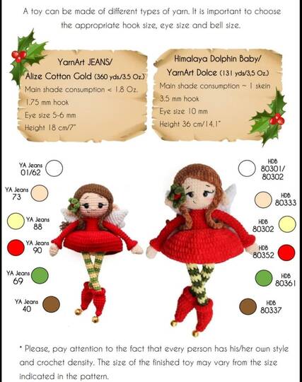 Elle the fairy Crochet Pattern, Elf Pixie Amigurumi