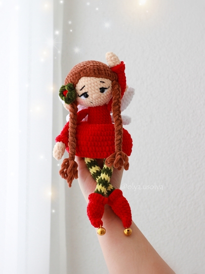 Elle the fairy Crochet Pattern, Elf Pixie Amigurumi