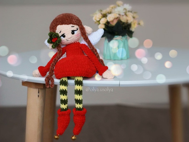 Elle the fairy Crochet Pattern, Elf Pixie Amigurumi