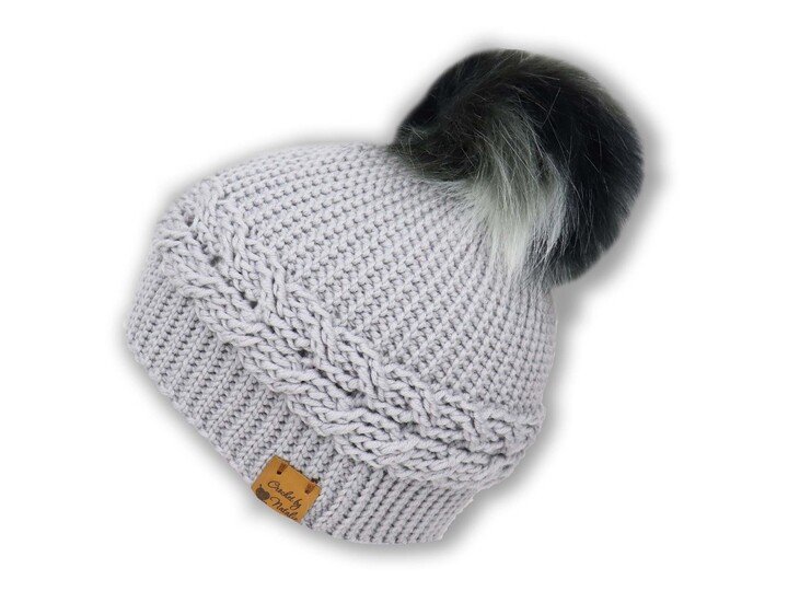 Beanie “Grace”  (sporty or hanging, all sizes)