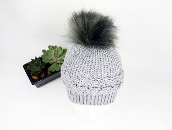 Beanie “Grace”  (sporty or hanging, all sizes)