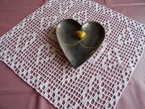 Anleitung Deckchen häkeln "Herzelein"