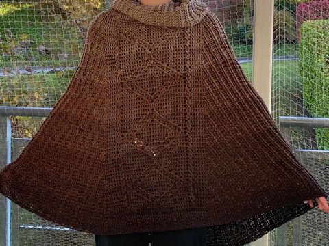 Anleitung Poncho Herbstwärme