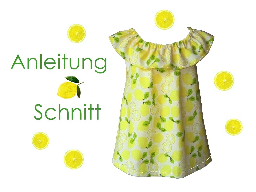 Schnitt und Anleitung Rüschen-Top für Mädchen Größe 68-140