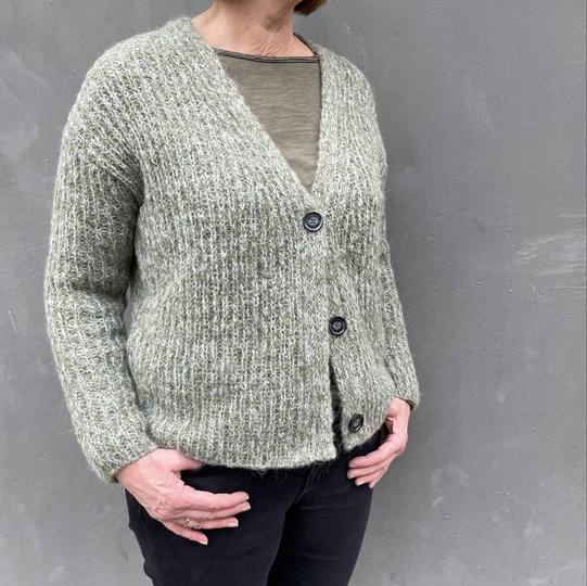 Strickanleitung Strickjacke Rieke Damen Cardigan