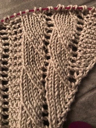 Strickanleitung Dreiecktuch Zopfella