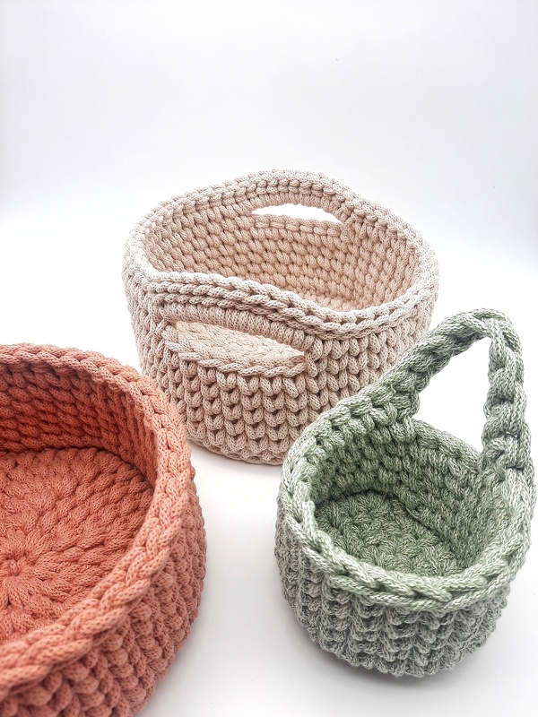 Häkelanleitung Utensilo Geschenkkörbe Körbe häkeln - Bild 2