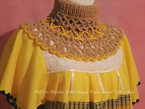 Anleitung Strick/Häkelkragen Wintersonnwend Doppel