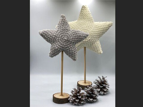 Crochet pattern - decorative Stars