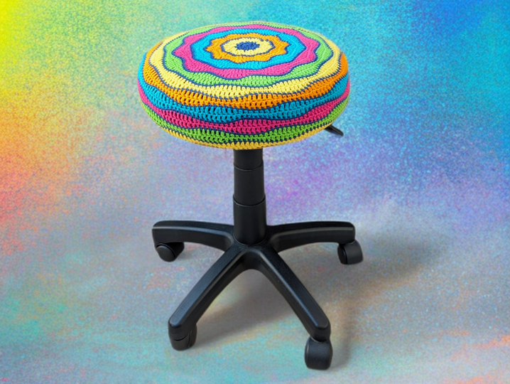 Stool cover "Perfect Wave" - crochetpattern