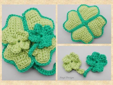 3 D - Kleeblatt & kleines Kleeblatt