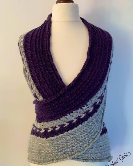 Anleitung Schal "Kutoa" Gabelhäkeln/stricken