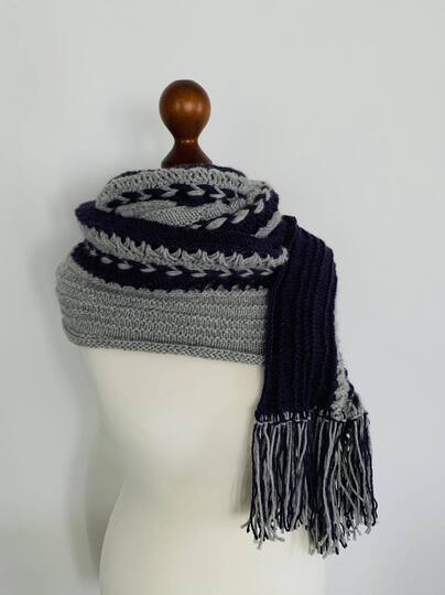 Anleitung Schal "Kutoa" Gabelhäkeln/stricken