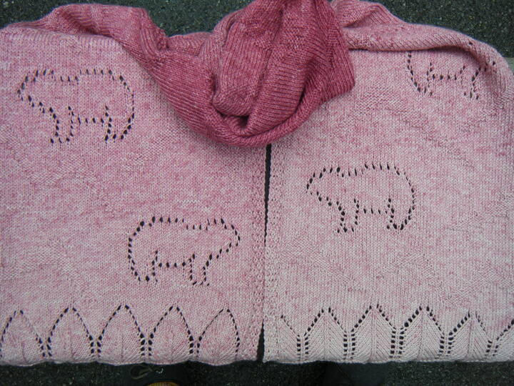 Strickanleitung Schal und Adventkalender "Eisbär"