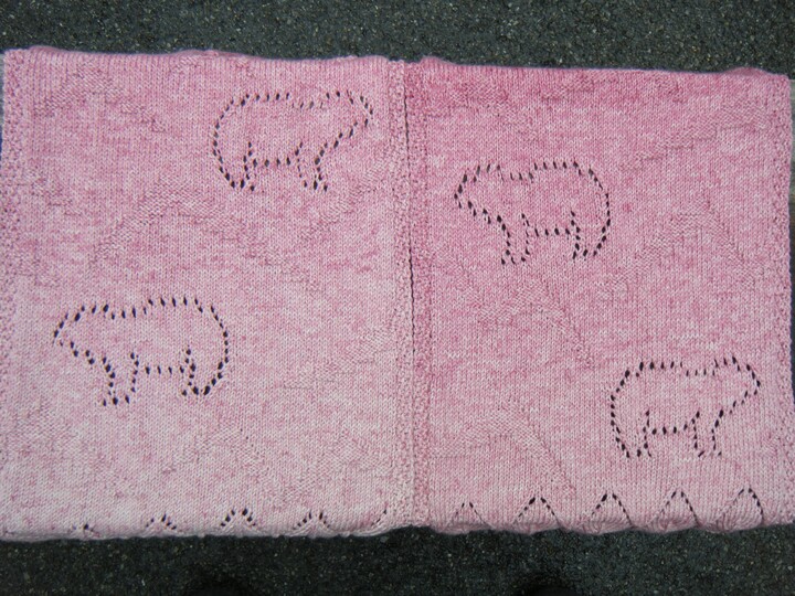 Strickanleitung Schal und Adventkalender "Eisbär"