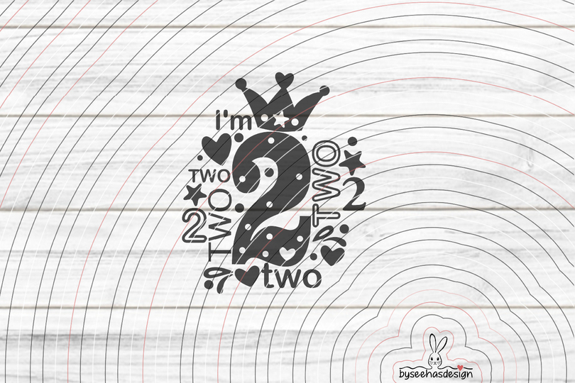 I'm two Plotterdatei SVG DXF