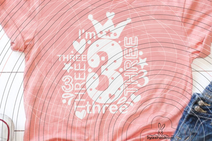 I'm three Plotterdatei SVG DXF