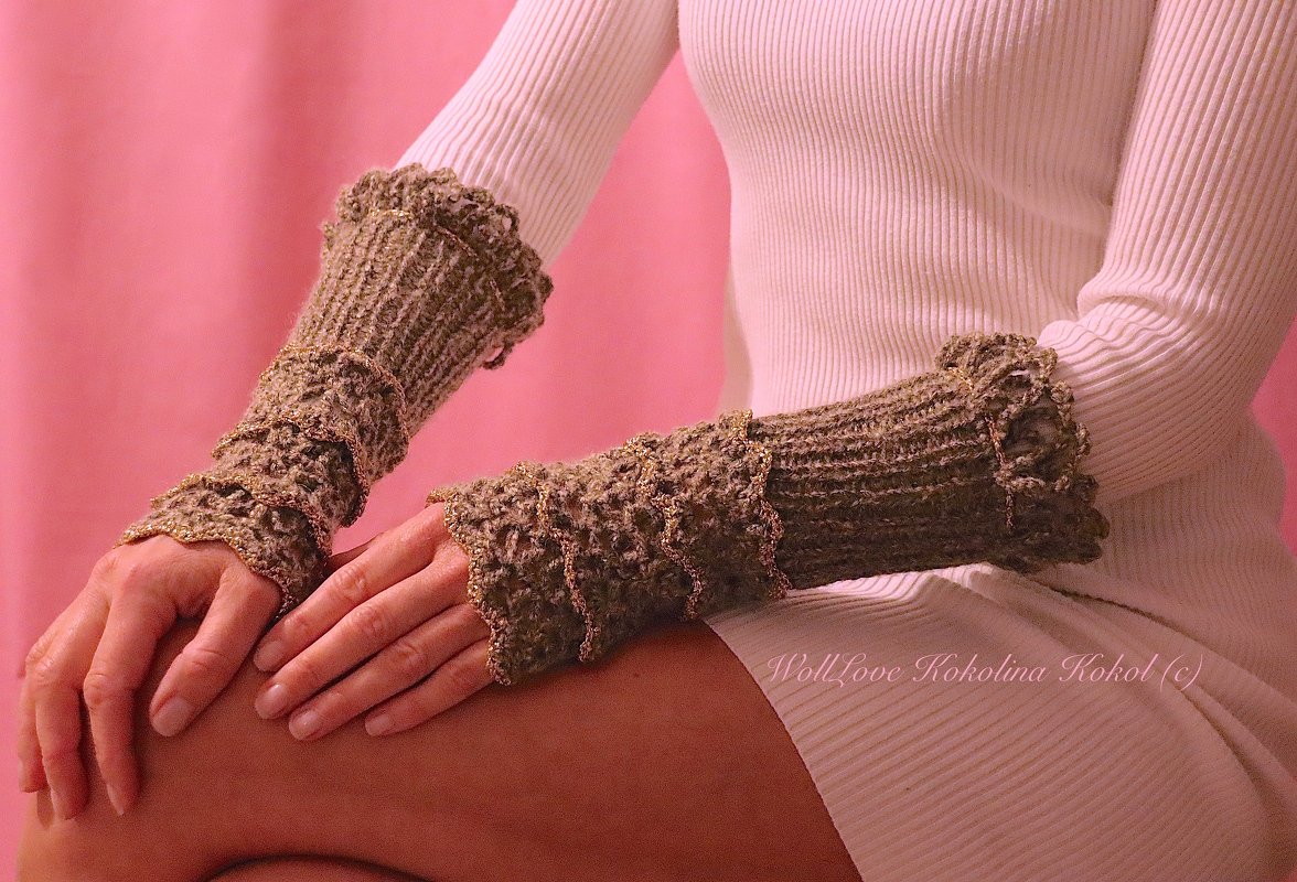 Anleitung Hand und Pulswärmer Aschenbrödel - Bild 2