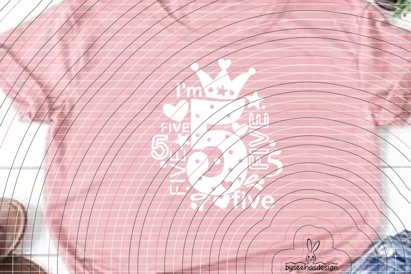 I'm five Plotterdatei SVG DXF