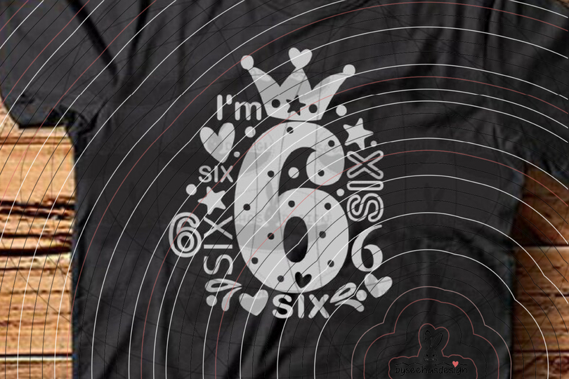 I'm six Plotterdatei SVG DXF