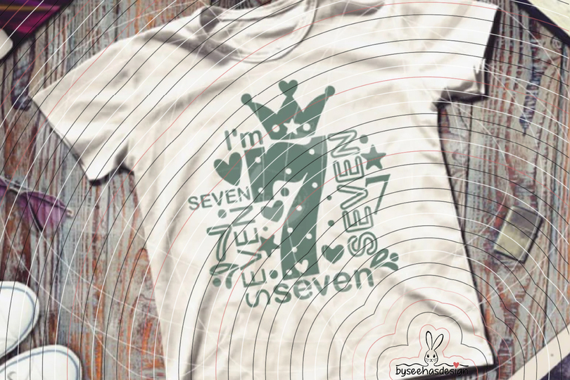 I'm seven Plotterdatei SVG DXF