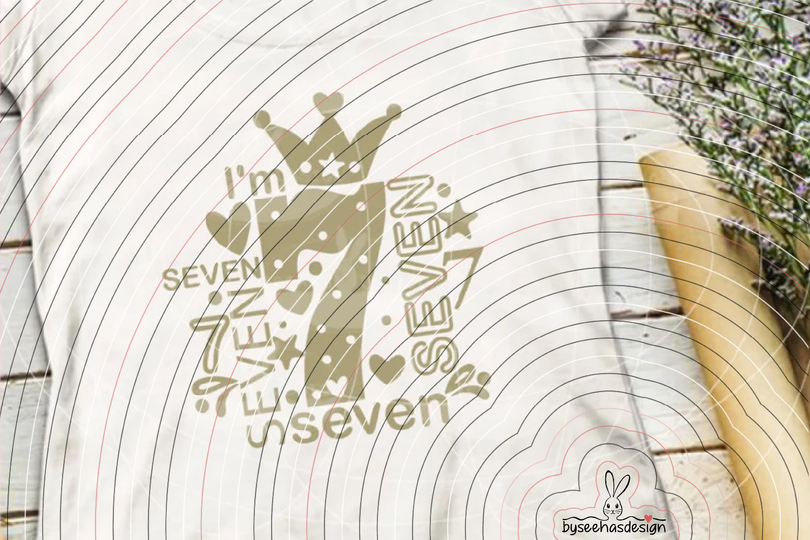 I'm seven Plotterdatei SVG DXF