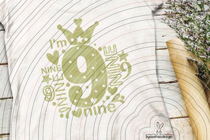 I'm nine Plotterdatei SVG DXF