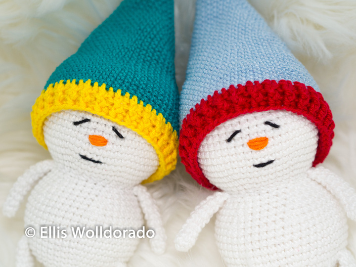 Schlummer Schneelinge, Amigurumi, Häkelanleitung