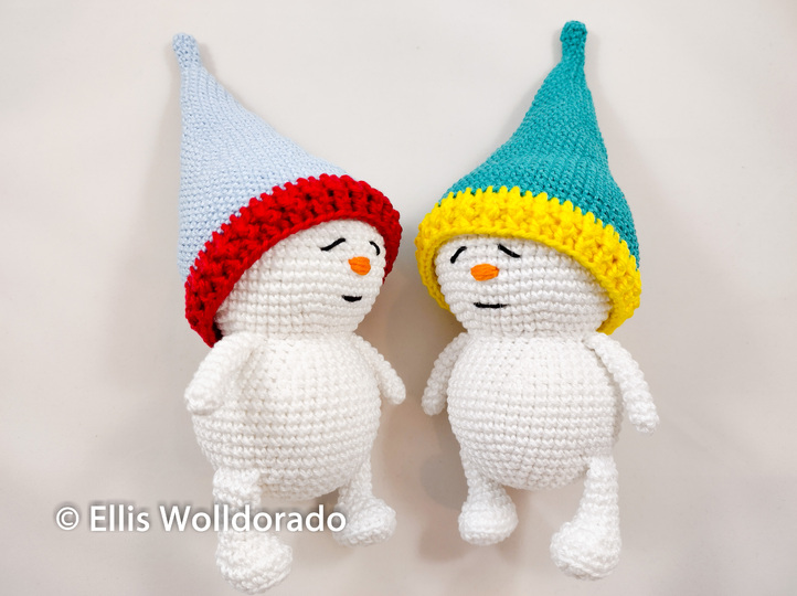 Schlummer Schneelinge, Amigurumi, Häkelanleitung