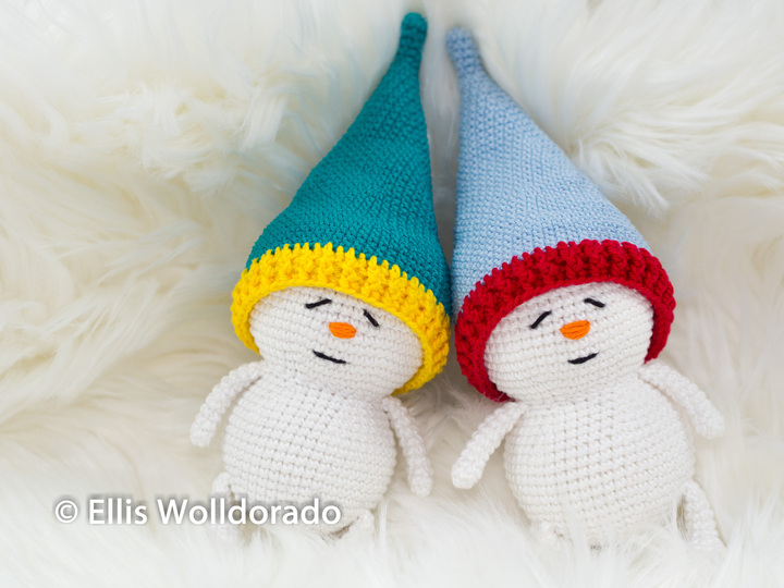 Schlummer Schneelinge, Amigurumi, Häkelanleitung