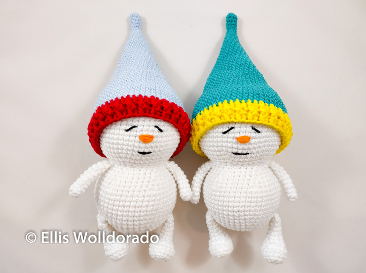 Schlummer Schneelinge, Amigurumi, Häkelanleitung